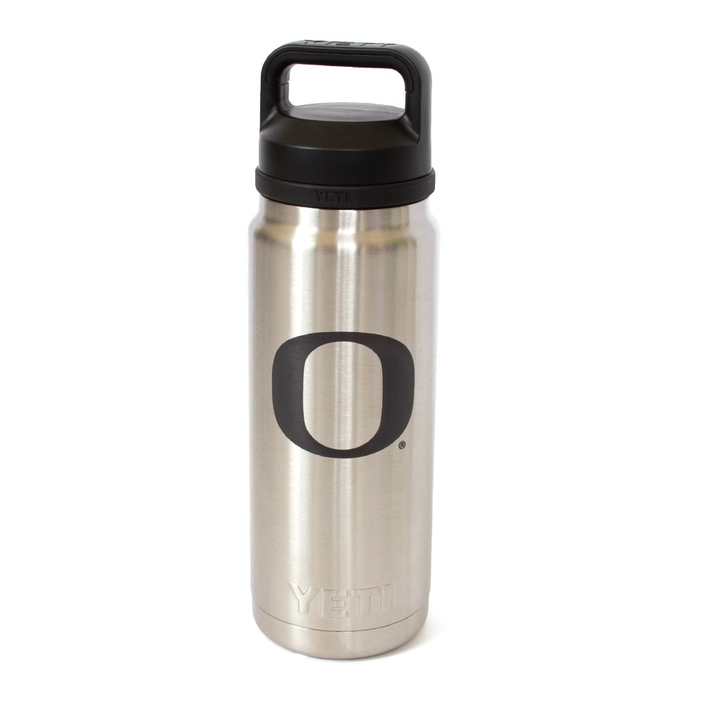 Classic Oregon O, YETI, Grey, Water Bottles, Metal, Home & Auto, Stainless steel, Rambler, Chug cap, 1009073